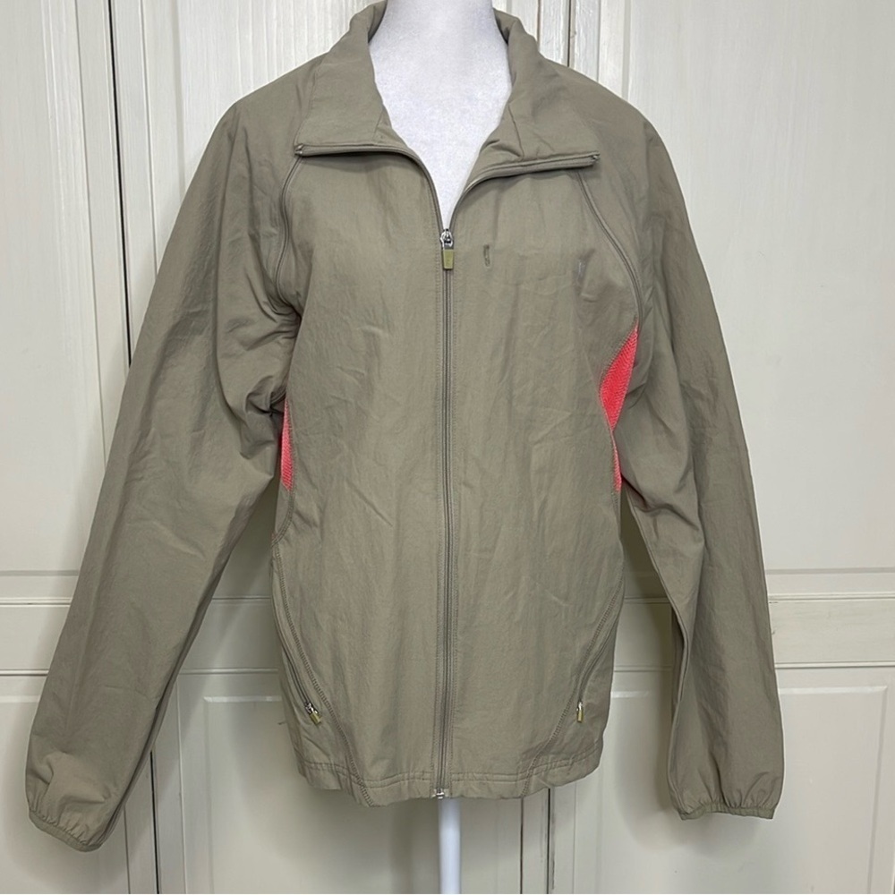 Danskin Lightweight Convertible 2 in 1 Jacket/Vest Beige Pink Size 2X Plus Size